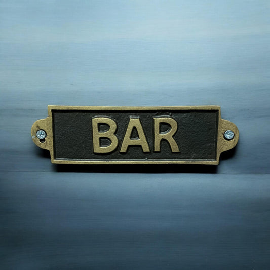 BAR - METAL SIGN