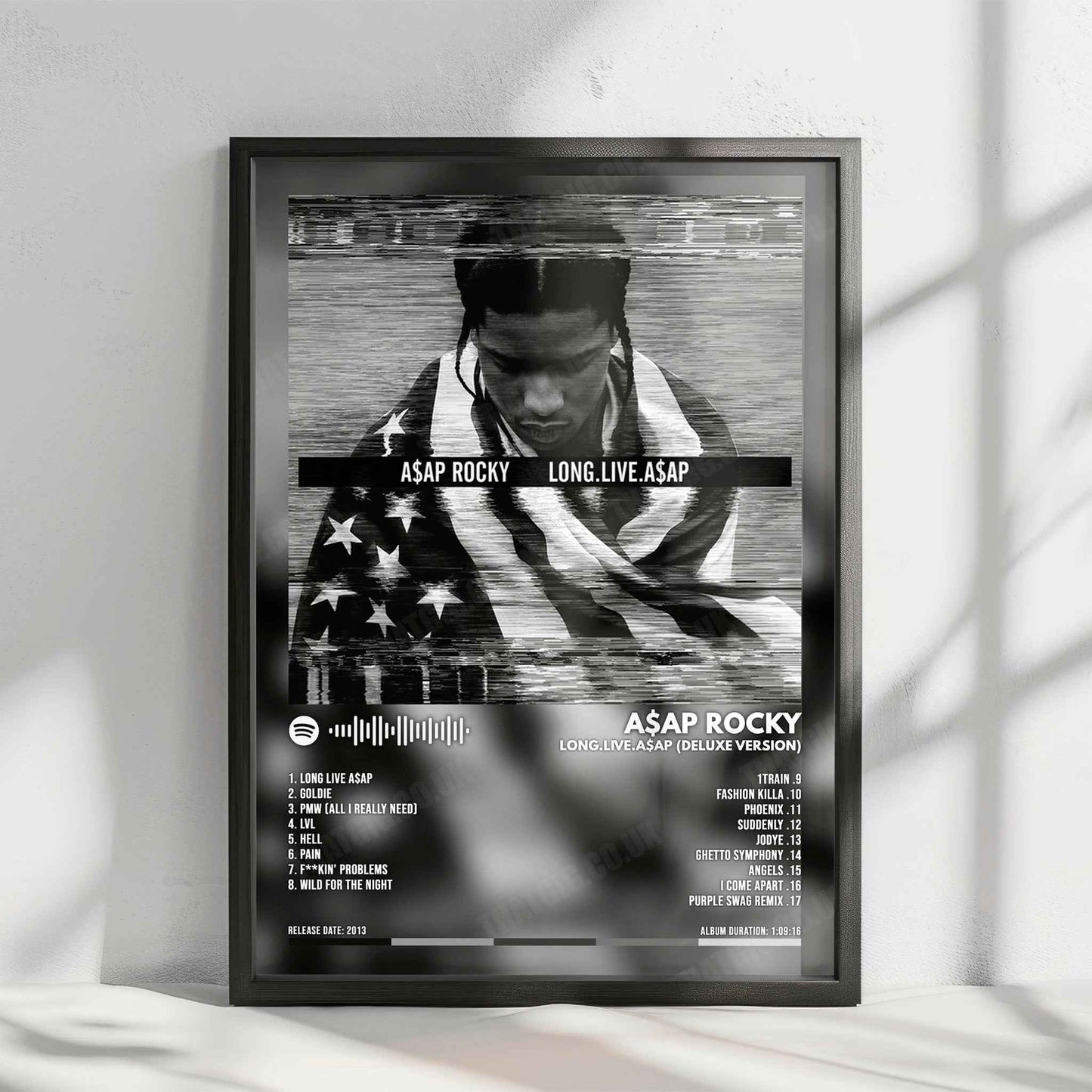 A$AP Rocky "Long.Live.A$AP" Album Cover Poster - with Complete Tracklist