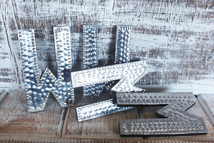 Sm Arty Aluminum Letters - M