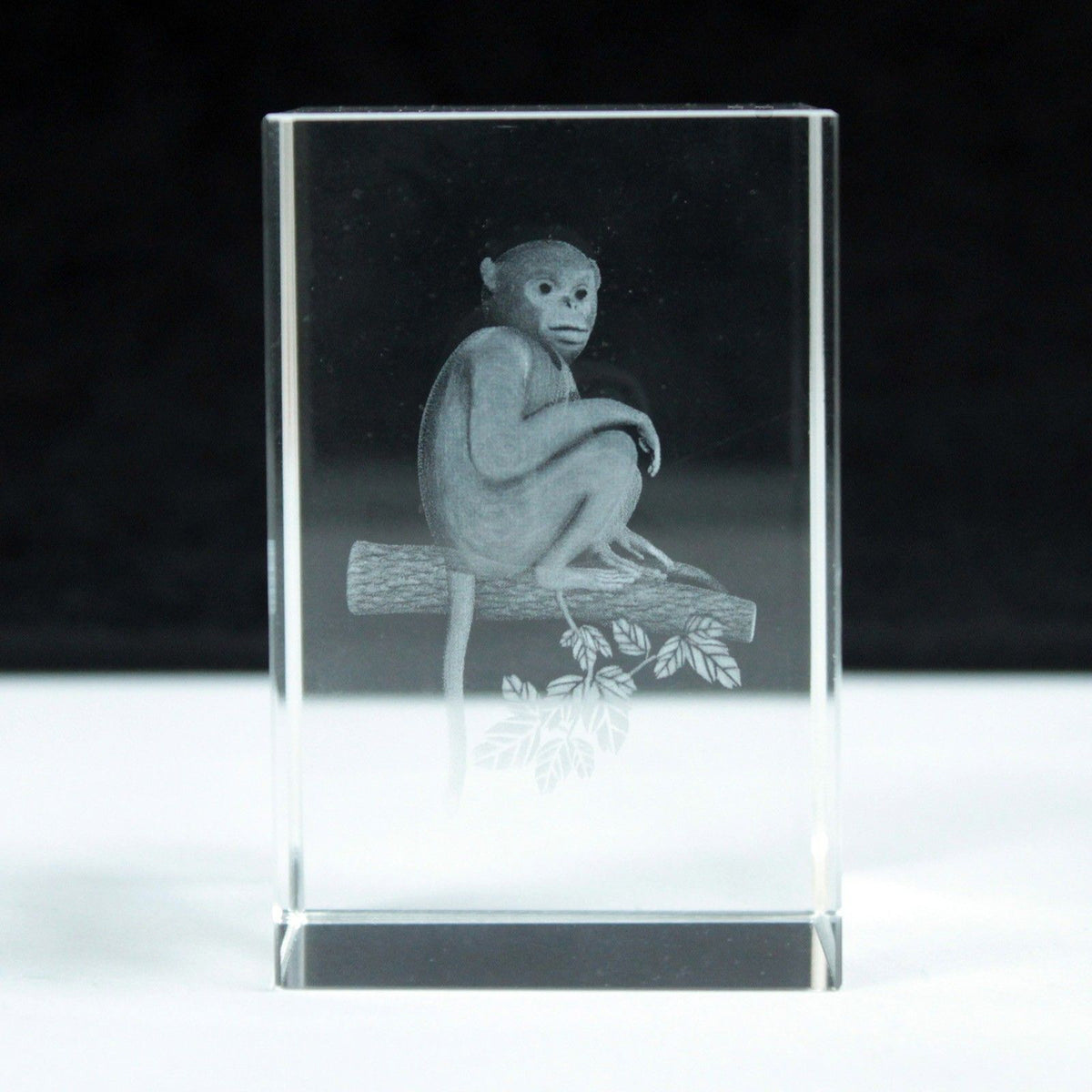 Laser Crystal Block - Monkey
