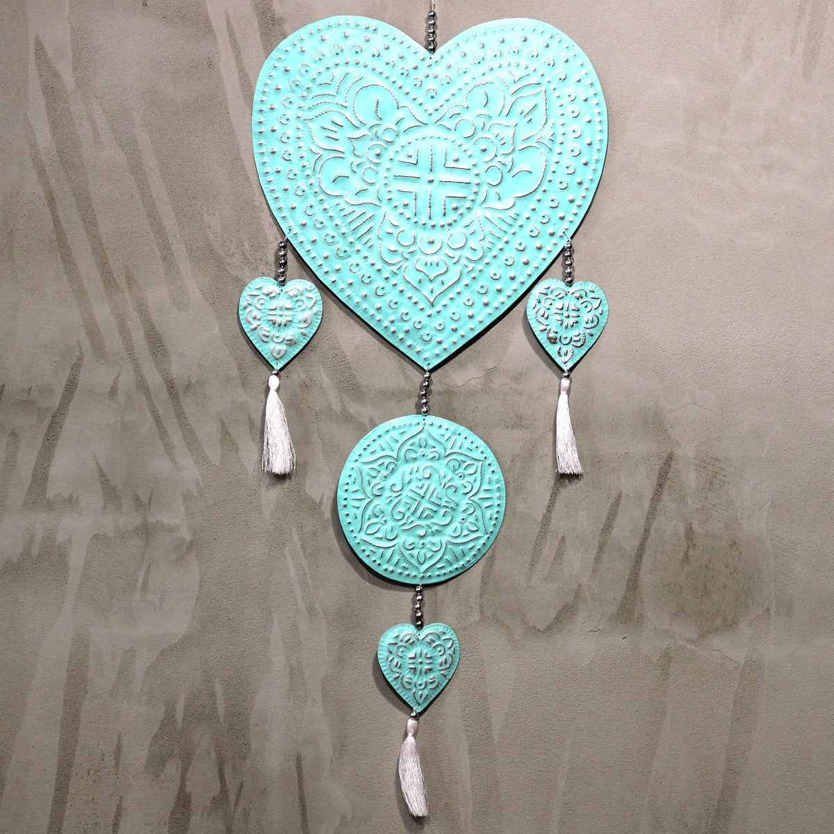 Aluminium Mobile - Hearts (assorted colors)