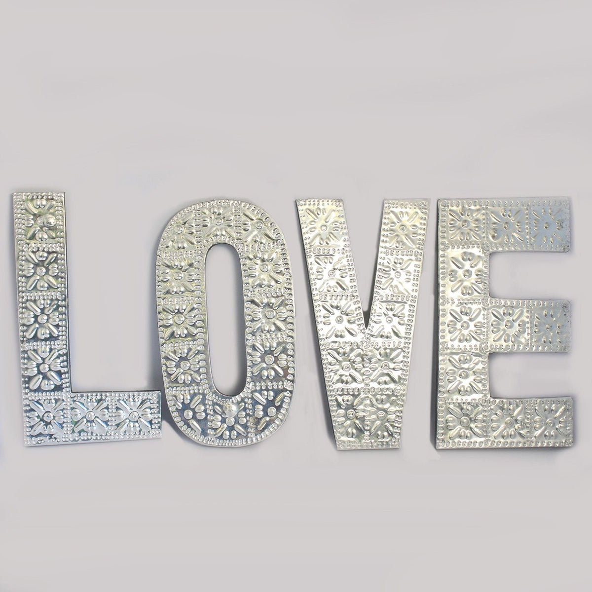 Lrg Arty Aluminum Letters - LOVE