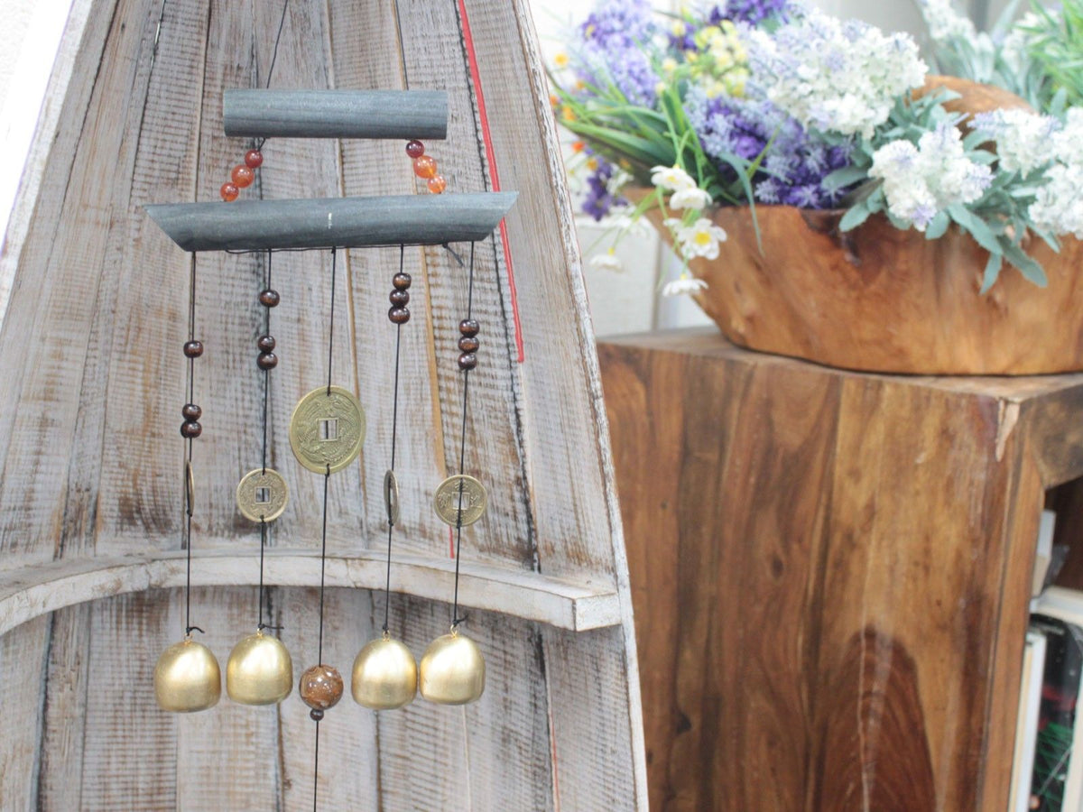 Feng Shui Chimes - Happy Home 4 Bells & Coin