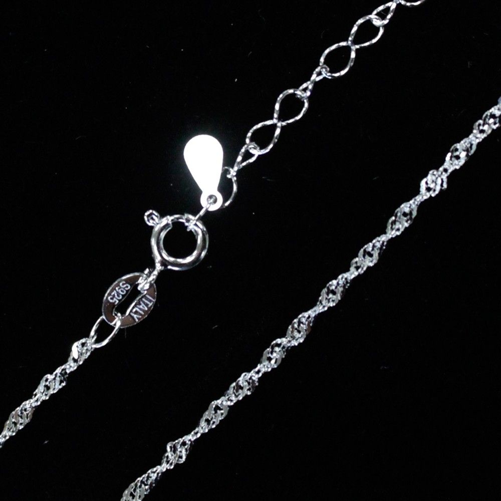 Twist 925 Adjustable Silver Chains  45 - 40cm