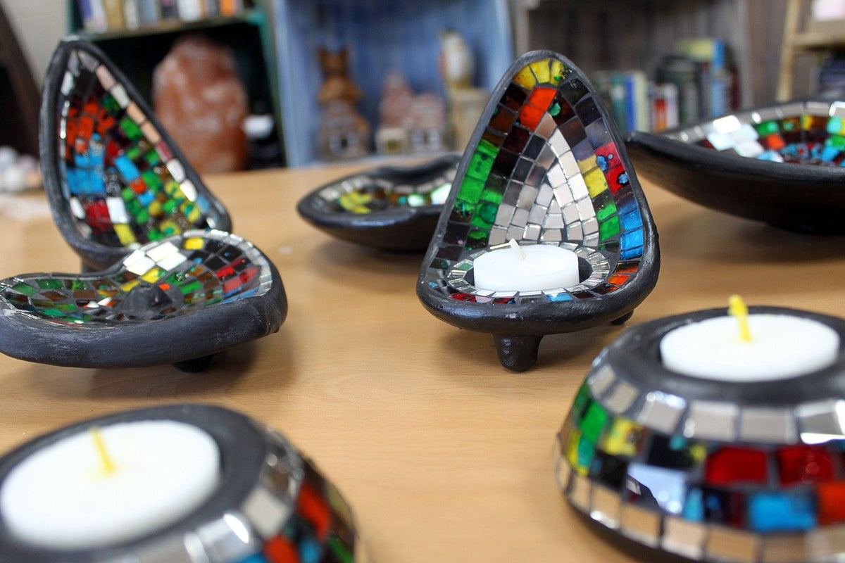 Moroccan Mosaic Oval Incense Holder