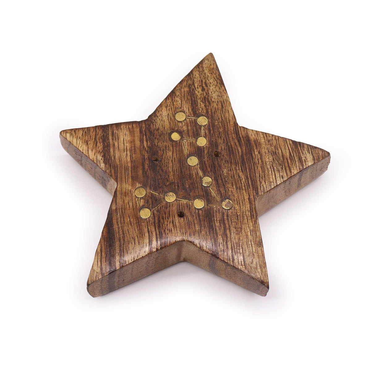 Engraved and Brass Zodiac Sign Incense Burner- Star