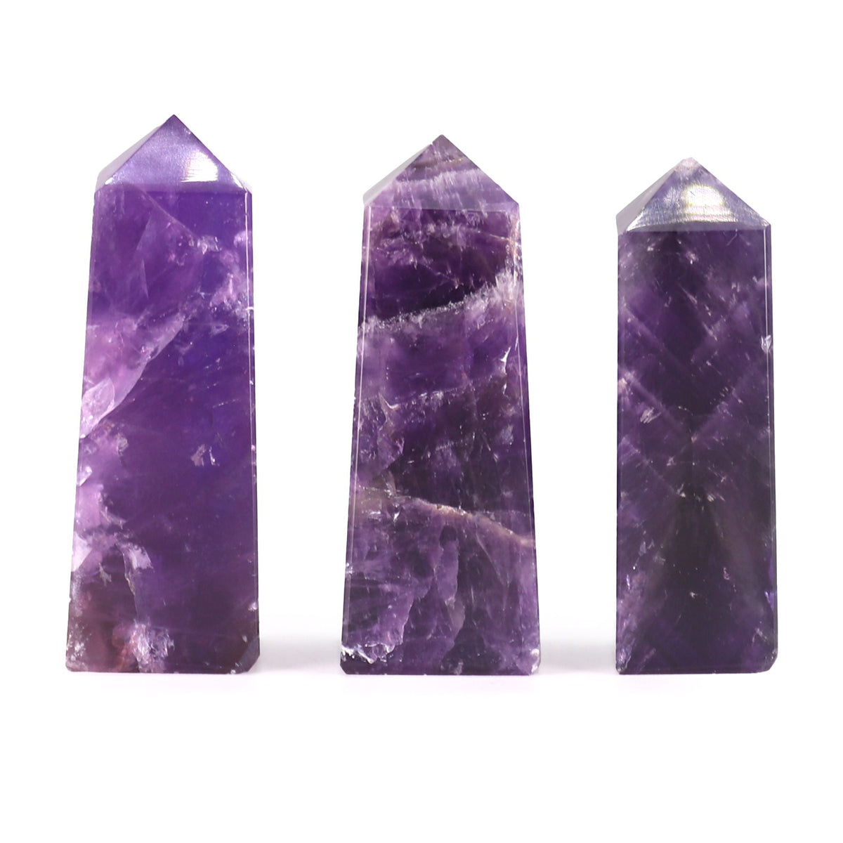 Gemstone Obelisk Points approx 5cm - African Amethyst