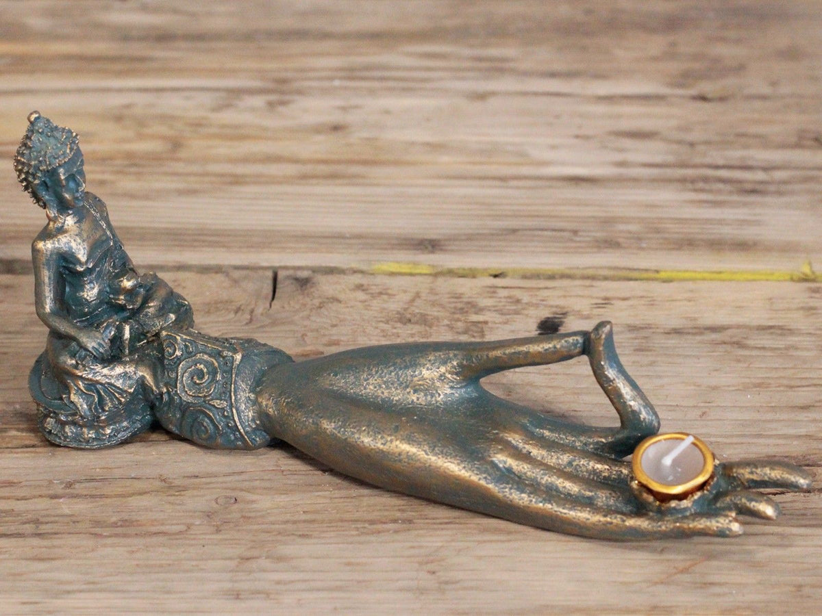 Antique Buddha - Hand Incense Burner