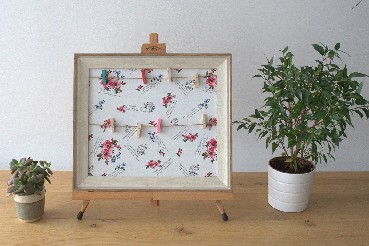 Small DIY Peg Photo Frames - Floral