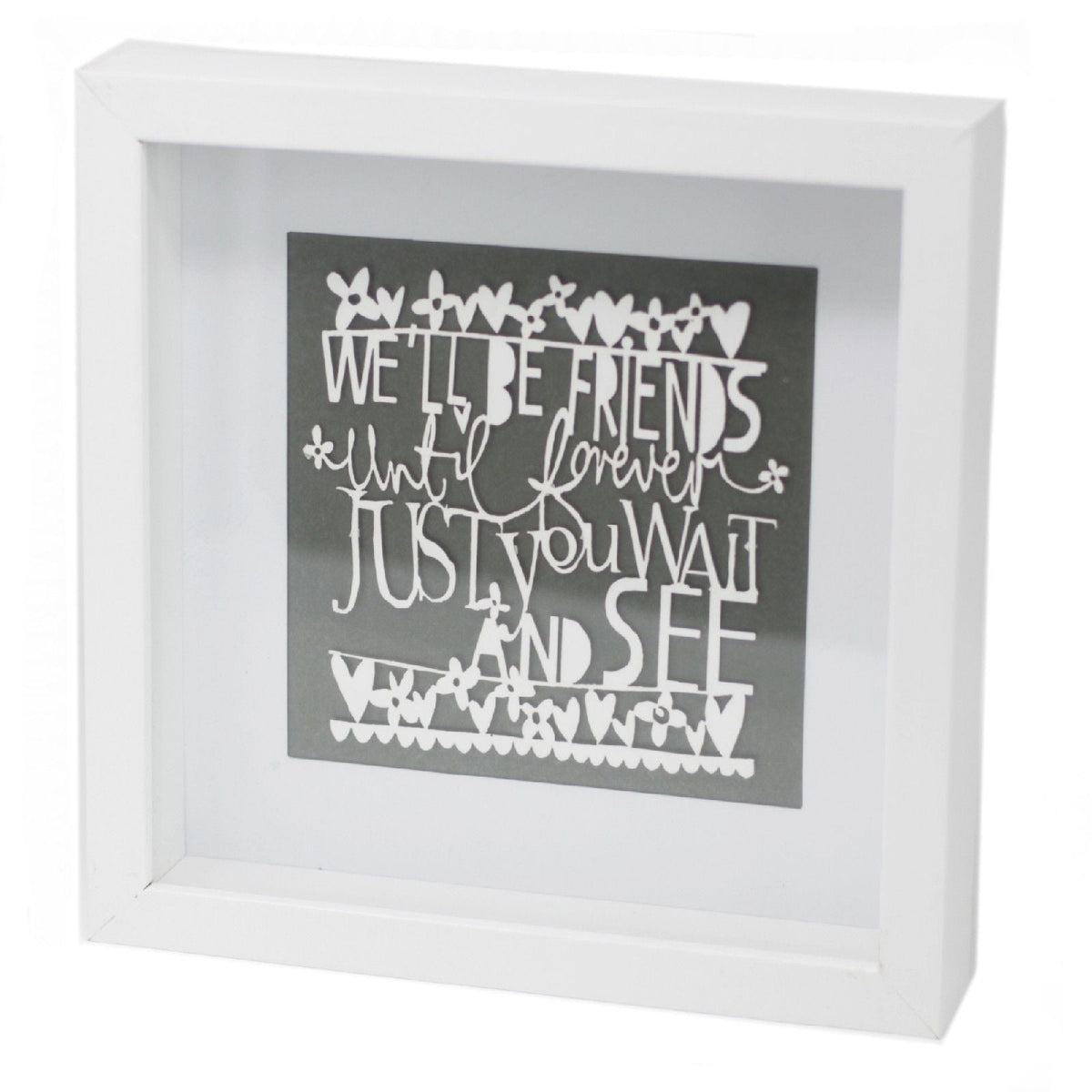 Paper Cutout White Picture Frame - Friends