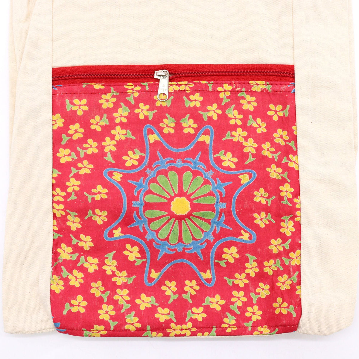 Sling Bag - Red Alpana Silk - Asst