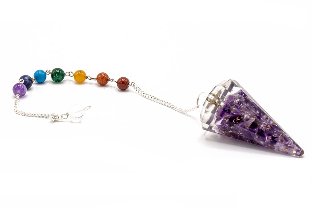 Orgonite Power Chakra Pendulum - Angel Wing