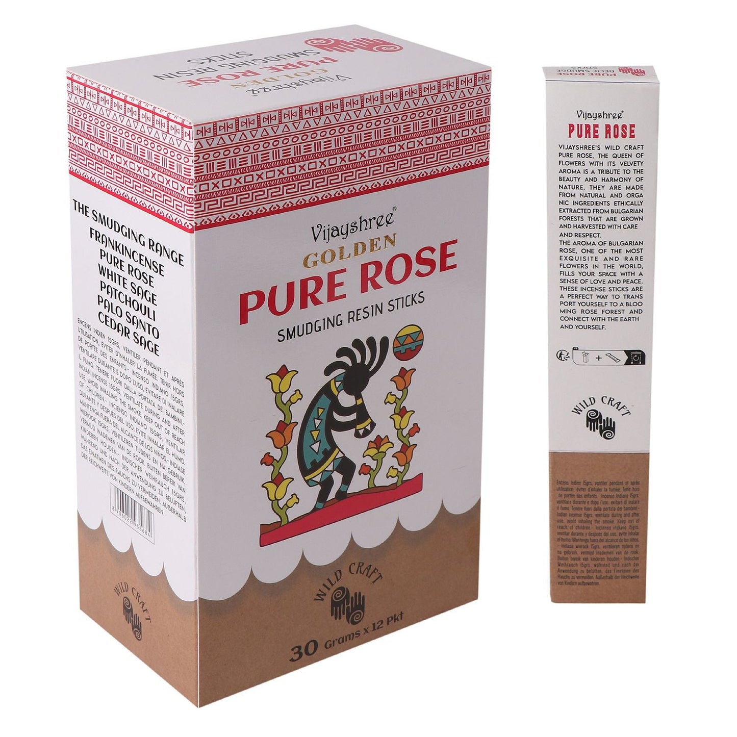 30g Golden Pure Rose Smudging Resin Sticks