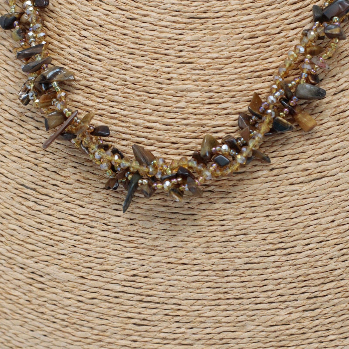 Chipstone & Bead Necklace - Tiger Eye