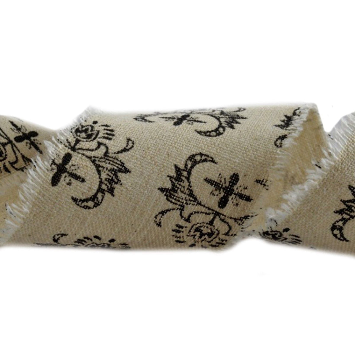 60mm Decorative Printed Burlap Design (10m)