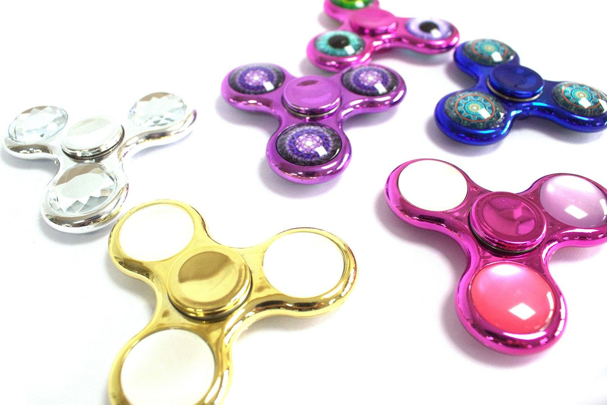 Metal Fidget Spinner - Three Arm Classic- Rainbow