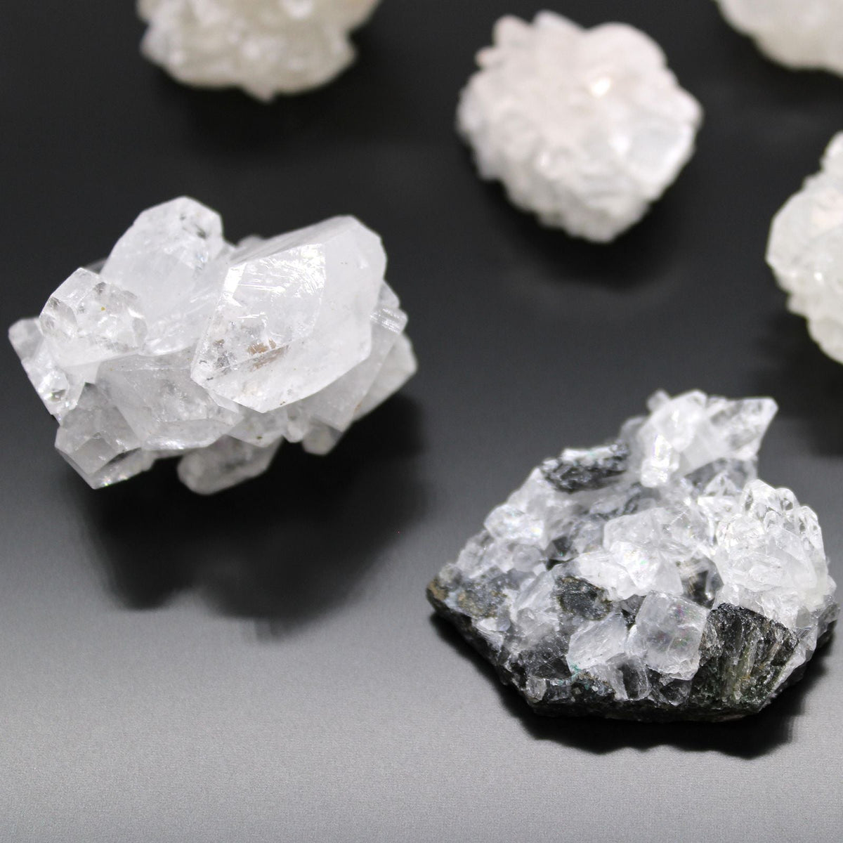 White Apophyllite Clusters 20-30mm