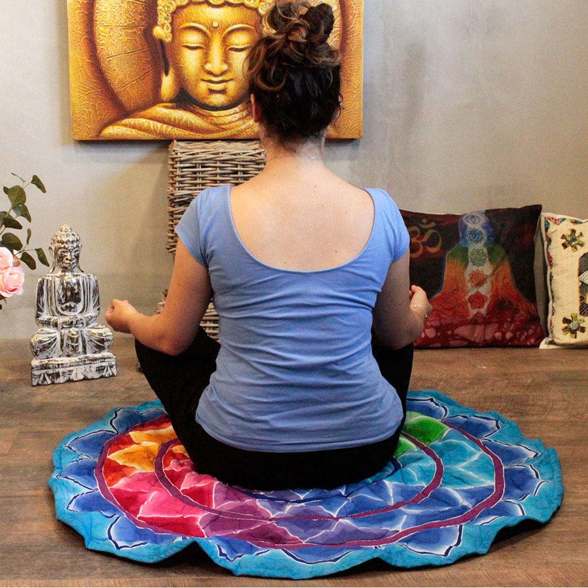 Round Karma Mandala Meditation Mat
