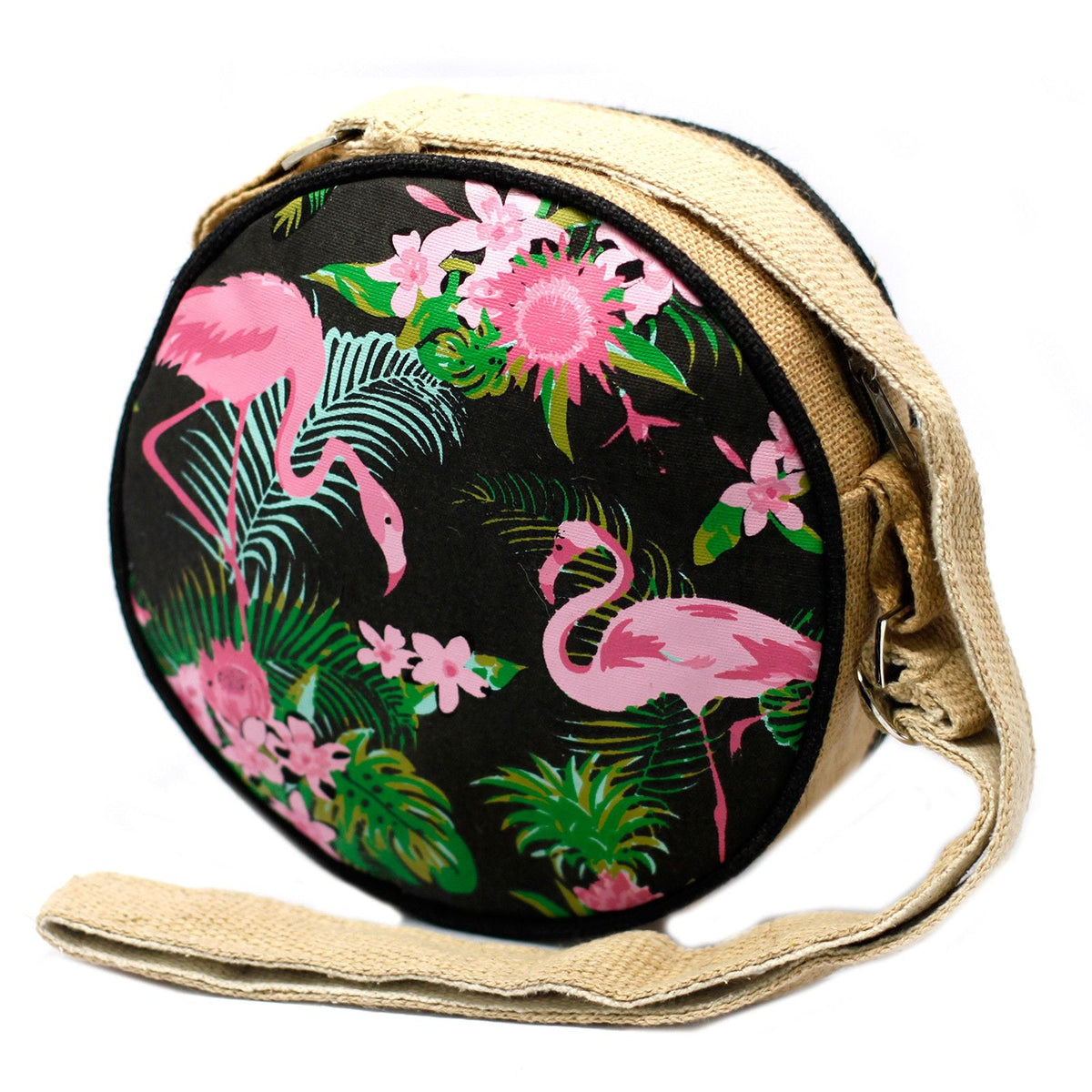 Eco Round Bags - Flamingos