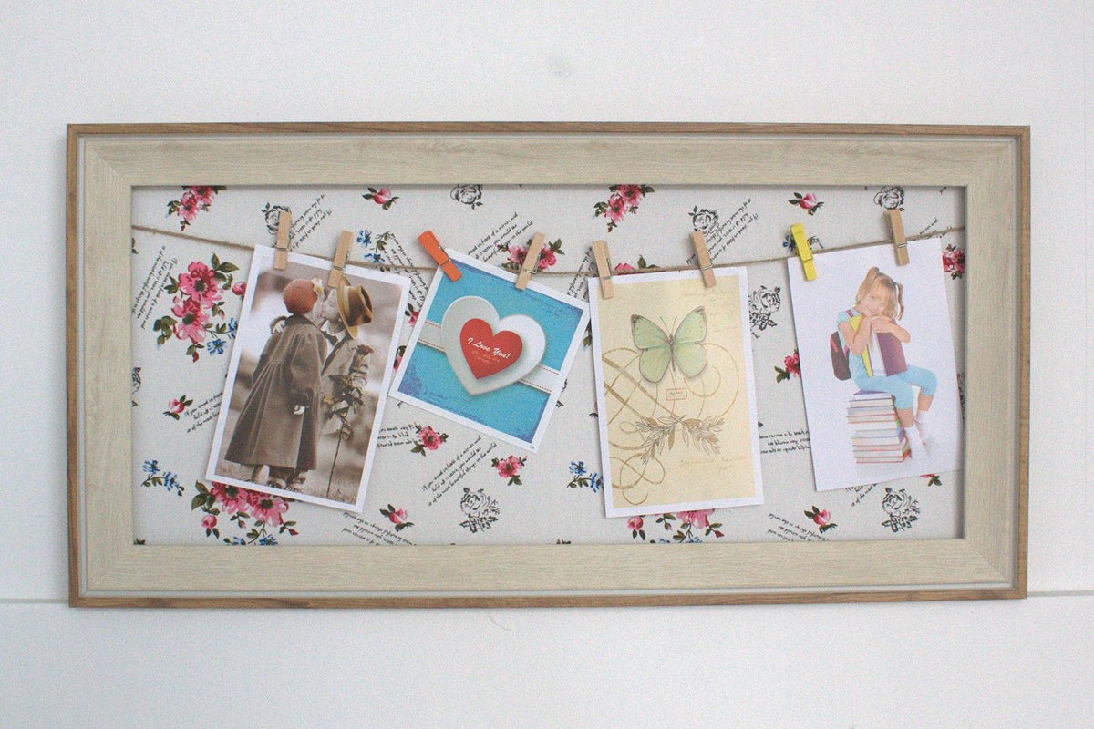 Med DIY Peg Photo Frames - Floral