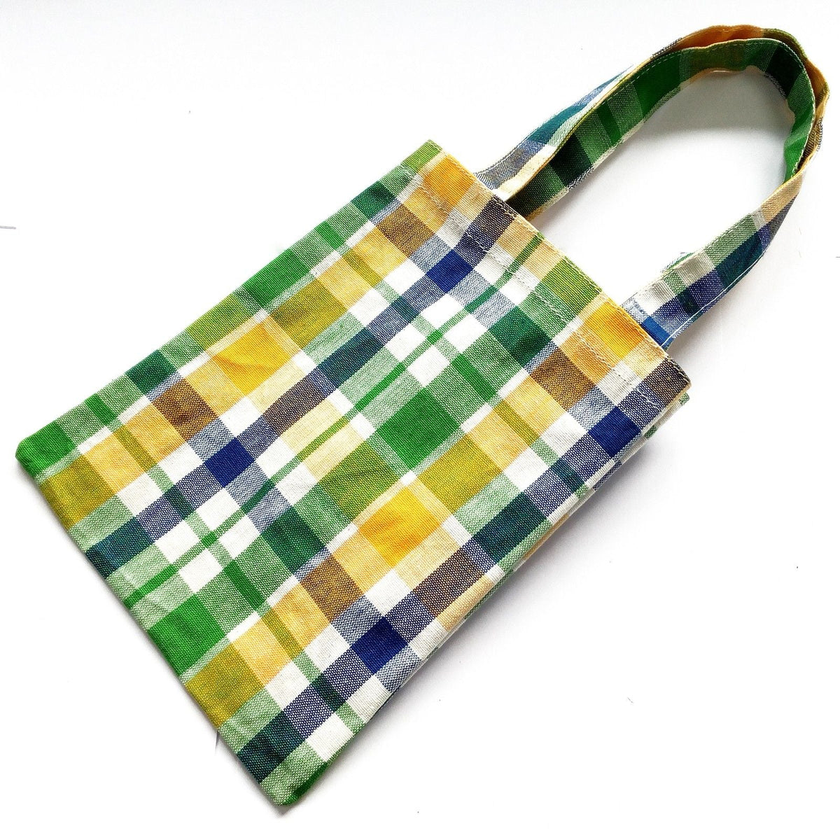 Small Scotch Plaid Canvas Bags - Asst