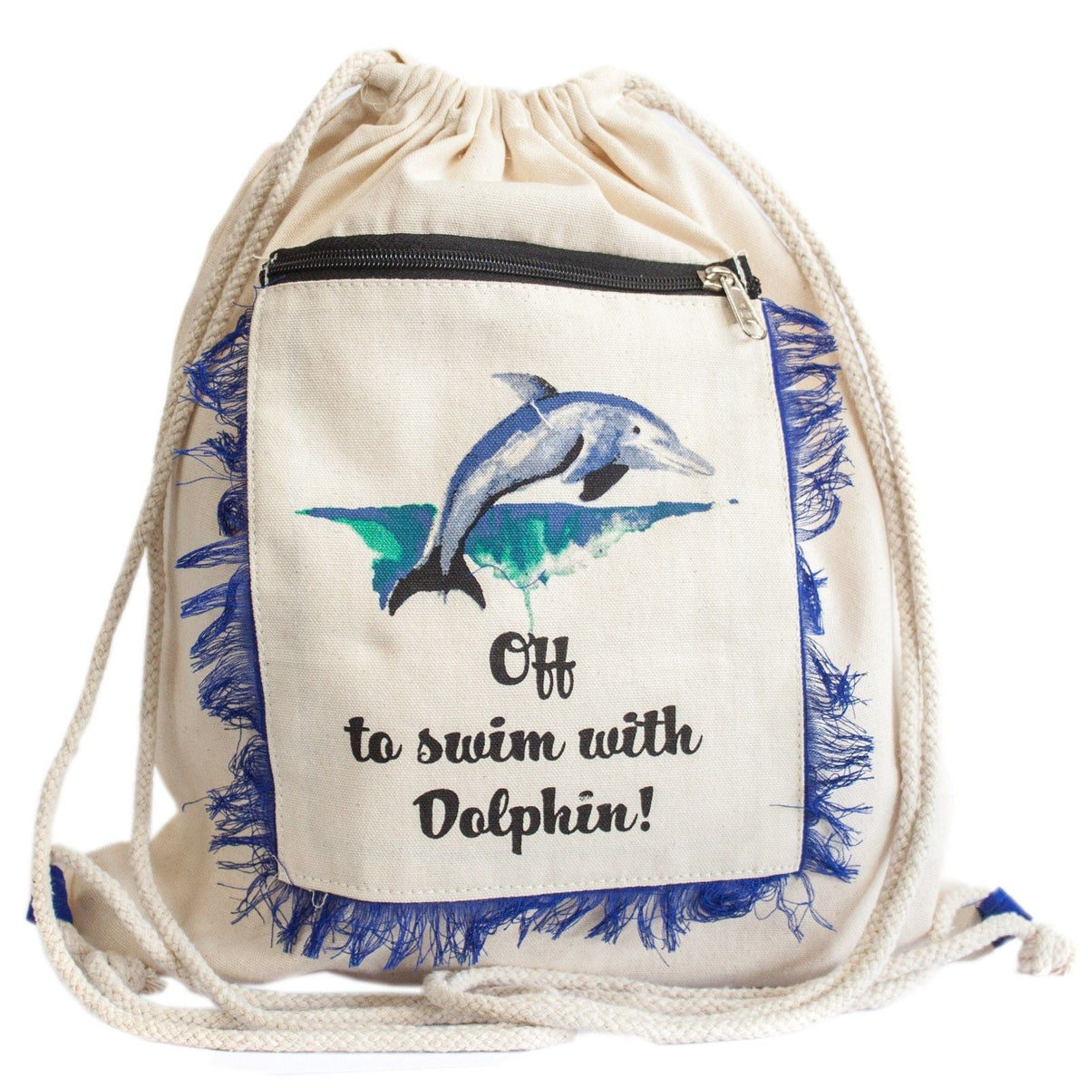 Fringe Backpack - Dolphin