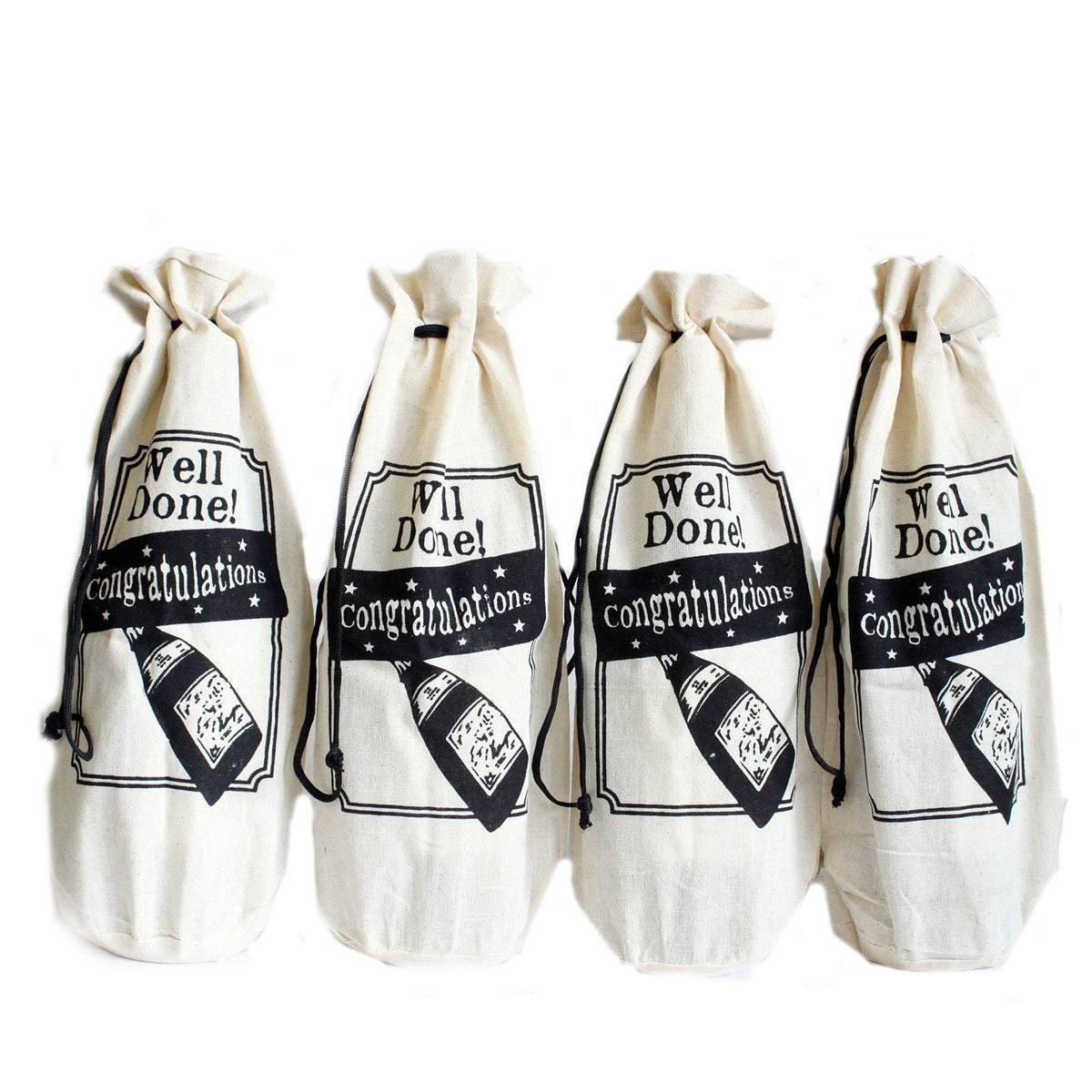 Cotton Wine Pouch - Congratulations