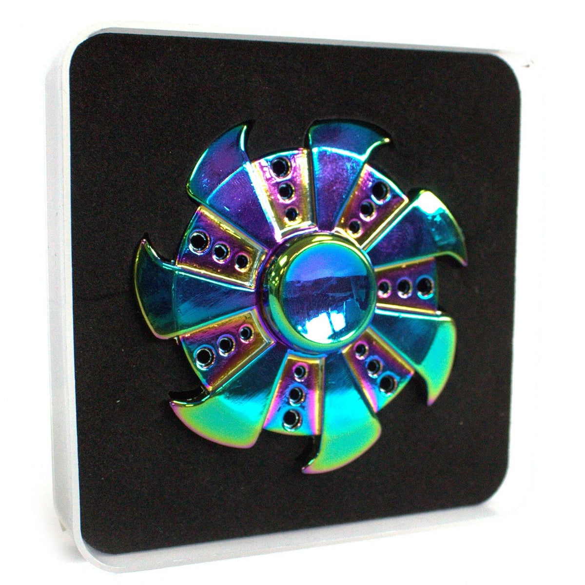 Metal Fidget Spinner - Seven Wings - Rainbow