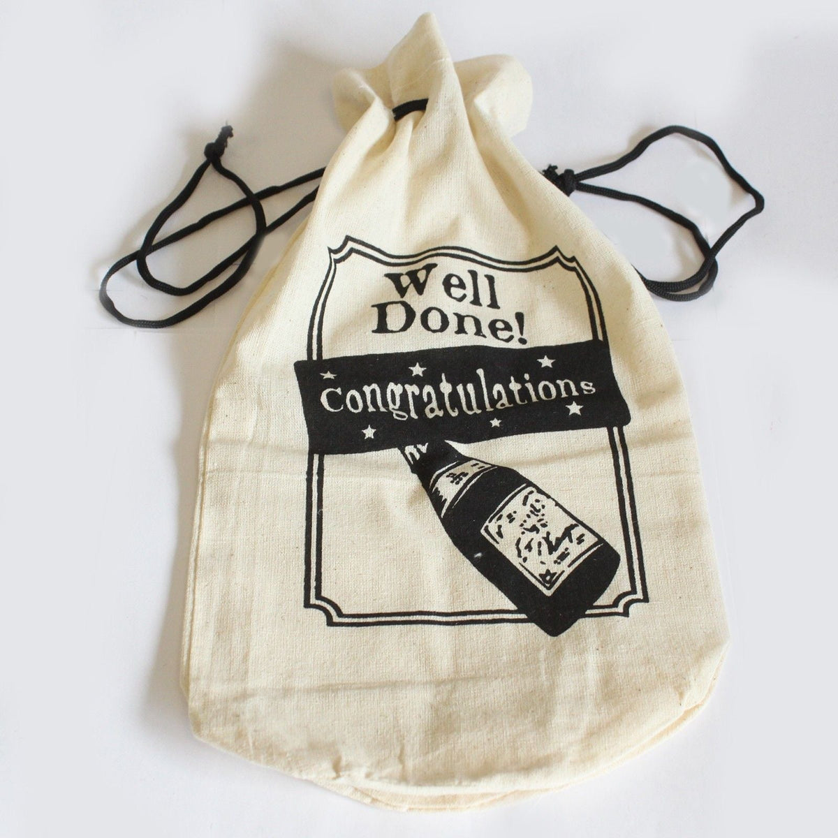 Cotton Wine Pouch - Congratulations