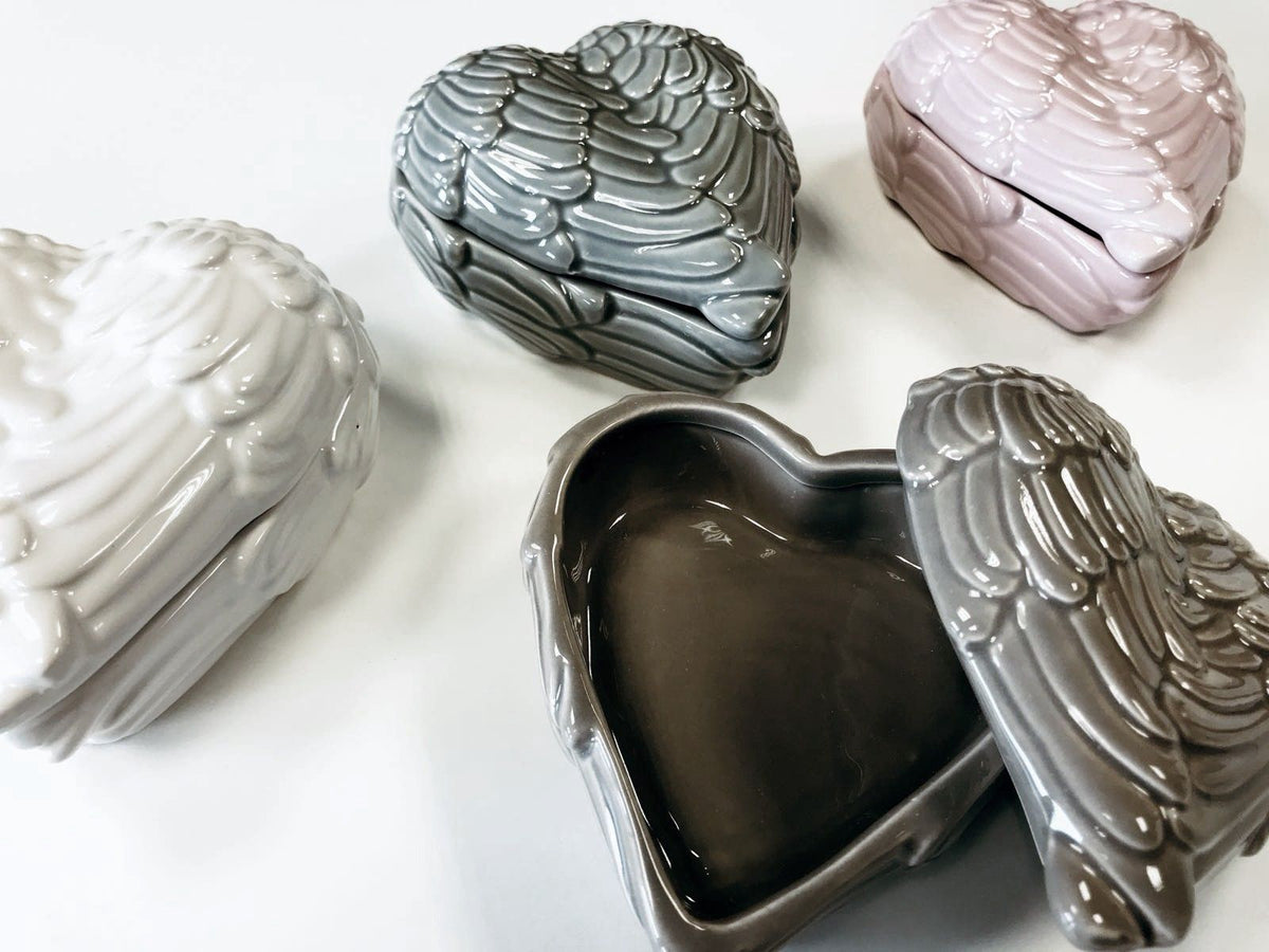 Angel Wings Trinket Box - Pink