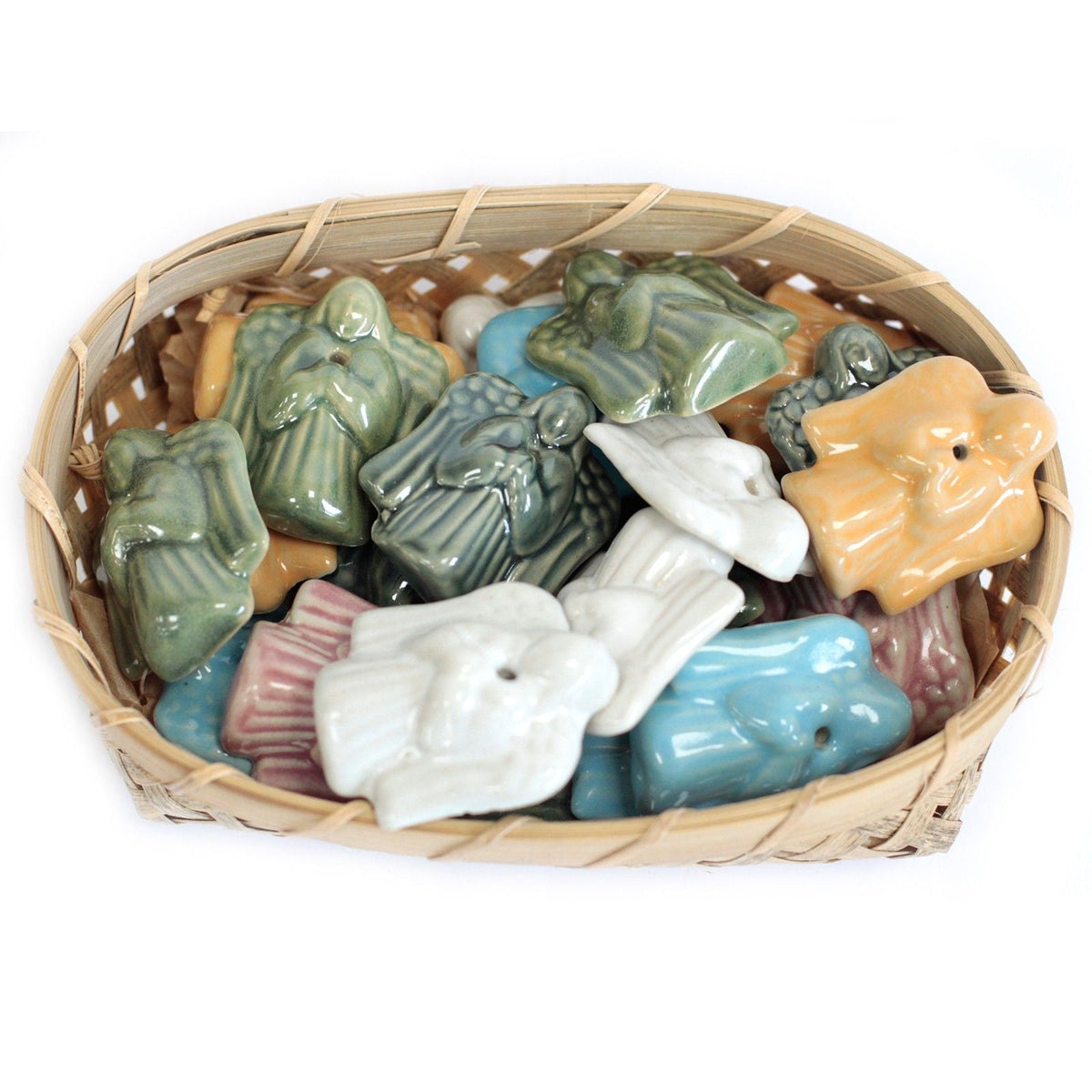 Ceramic Incense Holder - Angel (asst cols)