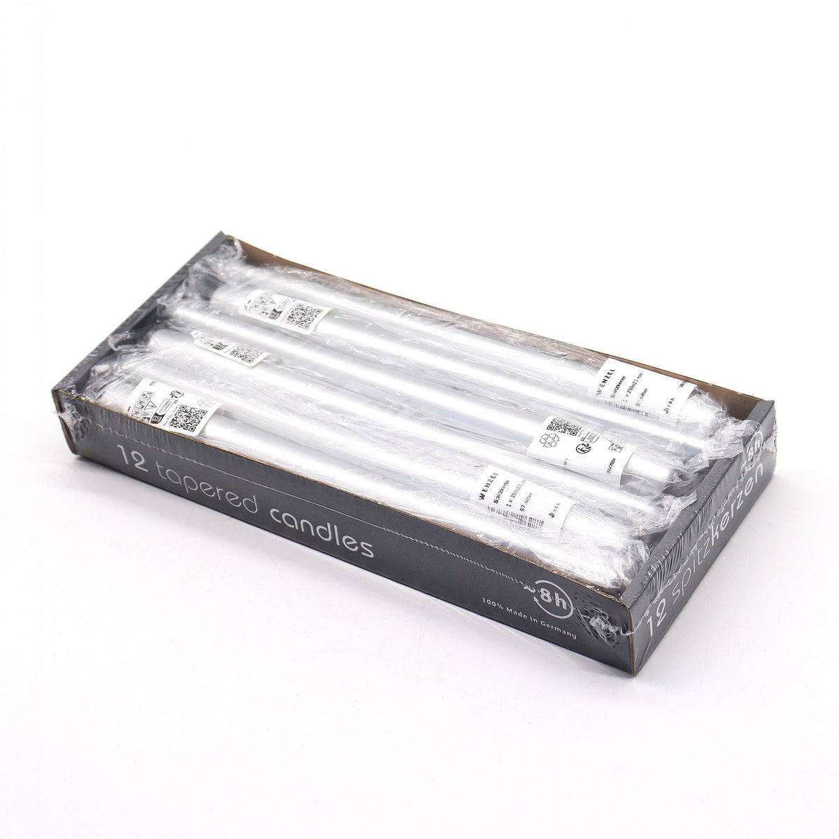 Silver Metallic Candles
