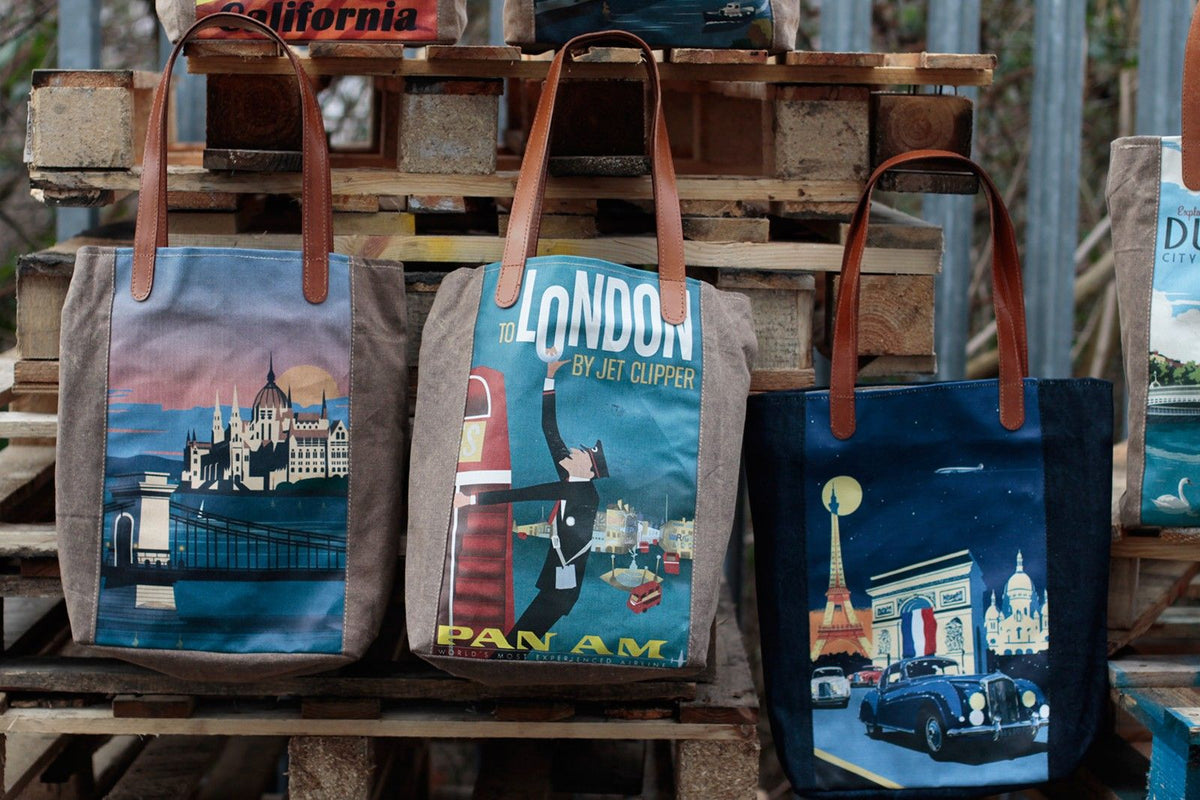 Vintage Travel Bag - London
