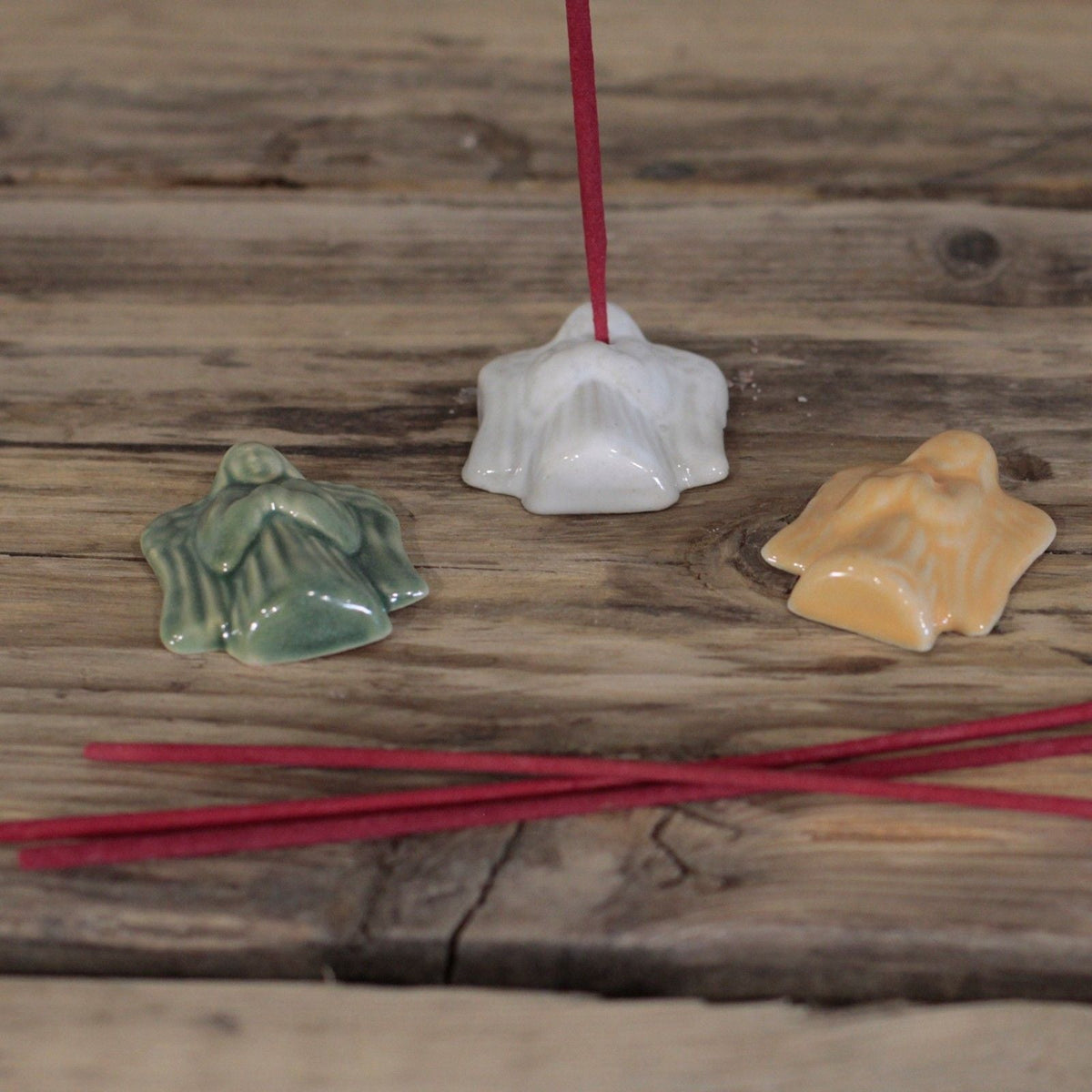 Ceramic Incense Holder - Angel (asst cols)