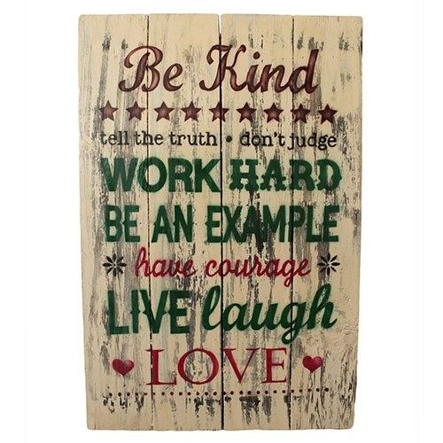Rough Wooden Signs - Be Kind