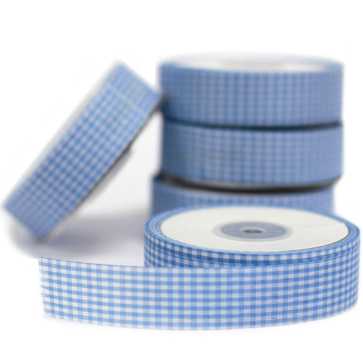 Budget Gingham Ribbon 25mm x 45m - Pink
