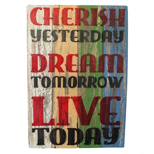 Rough Wooden Signs - Cherish Dream Live