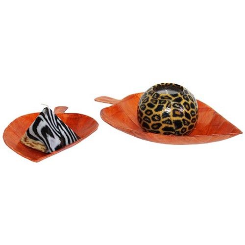 Med Cottonwood Leaf Shaped Baskets - 20cm