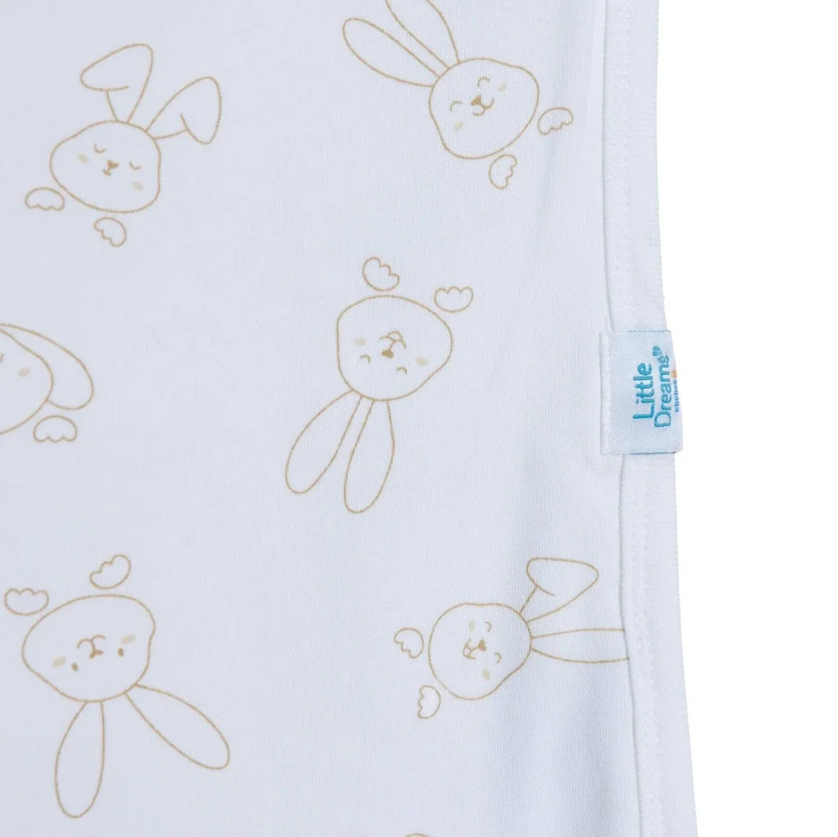 Little Dreams Bunny Print Jersey Baby Blanket (80 x 90 cm)
