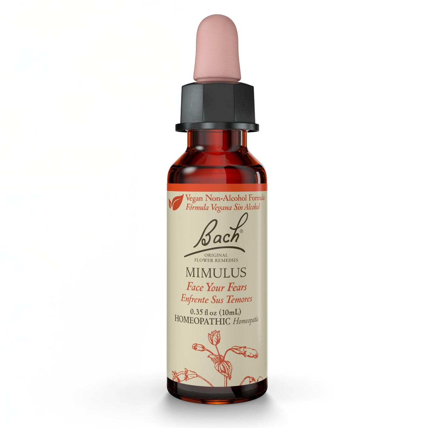 Bach Mimulus (Non-Alcohol) - Face Your Fears | 10mL Dropper