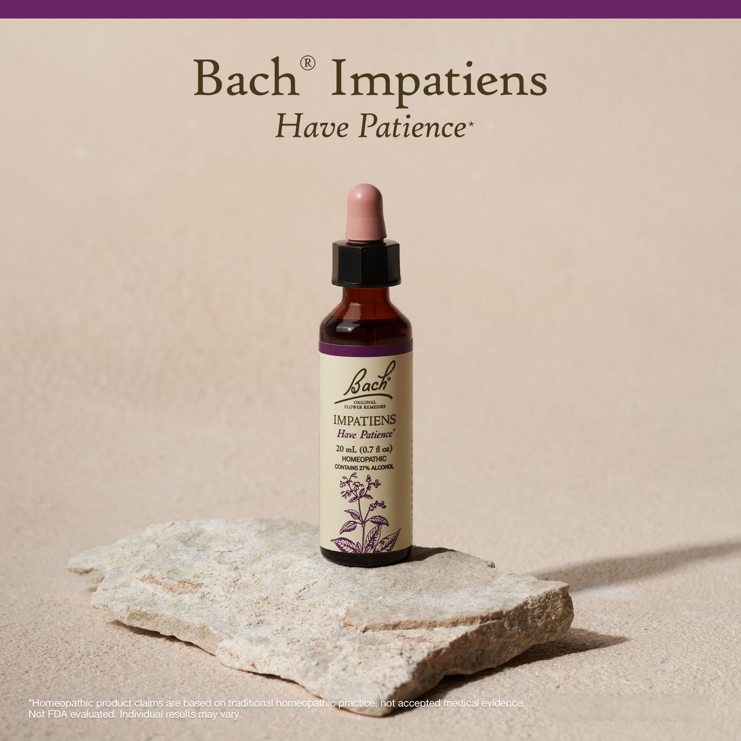 Bach Impatiens Original Flower Remedies – 20mL Dropper (2-Pack) – Have Patience