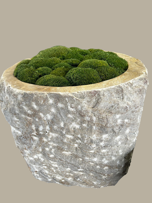 Raw Edge Onyx Planter Pot
