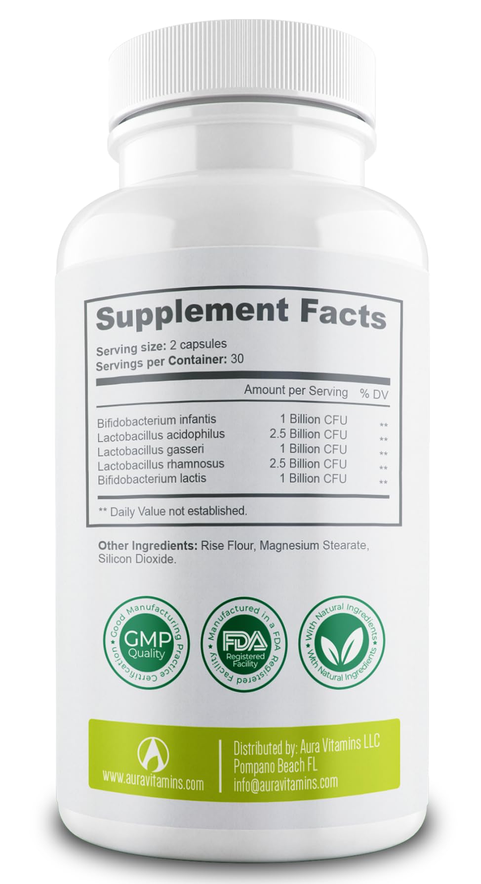 BACTICURE Original Natural Probiotic Capsule – Probiotic Supplement, 60 Count