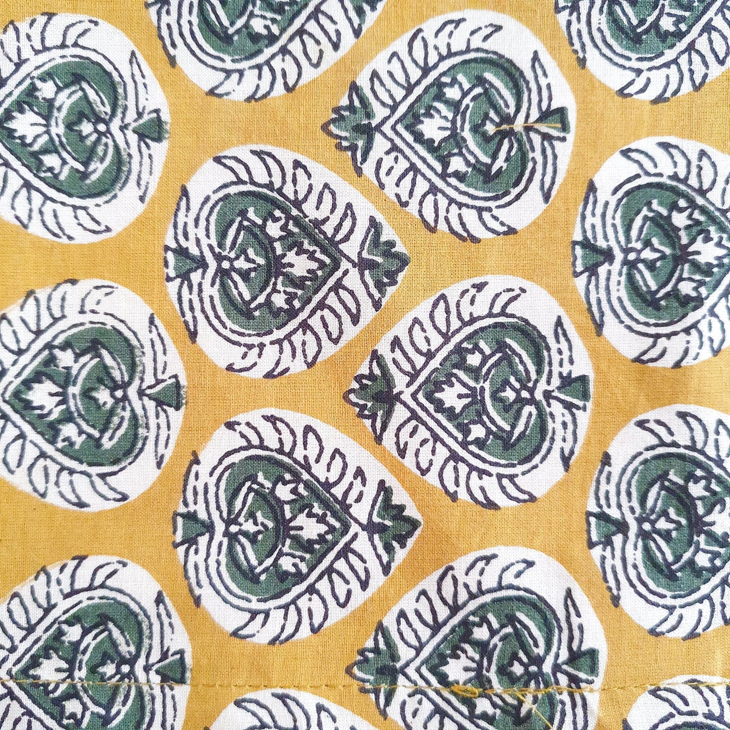 Bagru block-printed placemats set of 2, handmade table mats