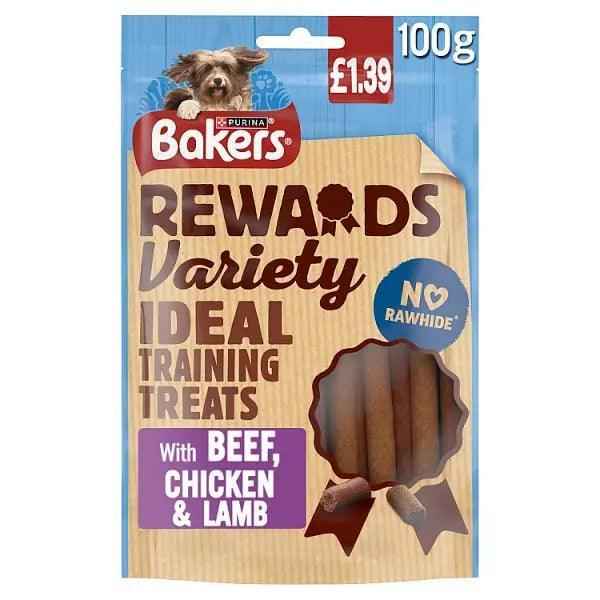 BAKERS Dog Treats Mixed Variety Rewards PMP 100g (Case of 8)