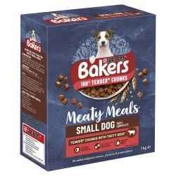 Bakers Meaty Meals Adult Dry Dog Food, 1kg