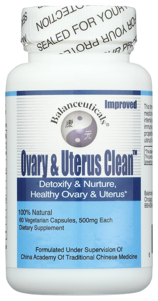 Balanceuticals Ovary & Uterus Clean - 500 mg Dietary Supplement, 60-Count Capsule Bottle
