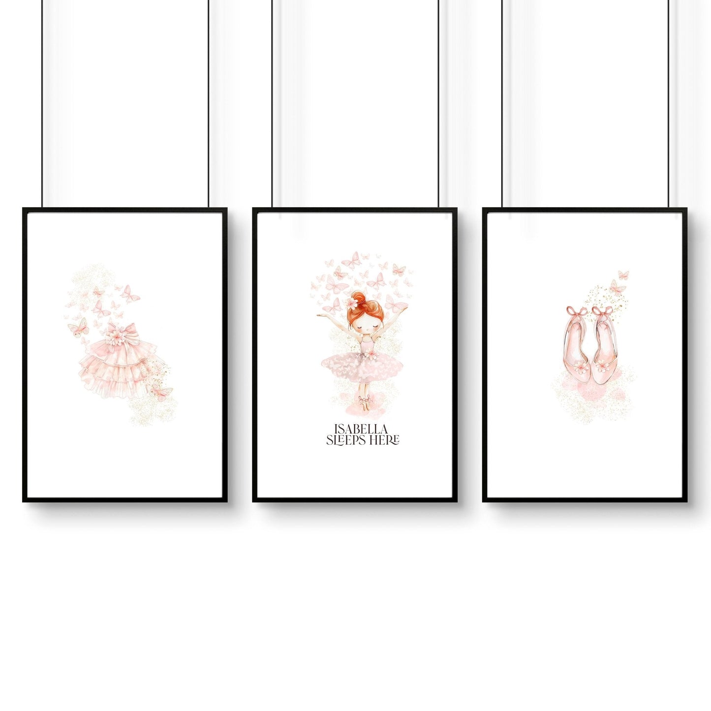 Ballet Dancer Wall Art | Set of 3 wall art prints