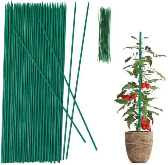 Bamboo Plant Stakes 30cm 50 Pack Natural Garden Support Canes
