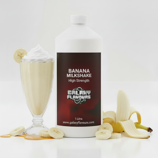 Banana Milkshake Food Flavouring - Professional High Strength - 1 Litre